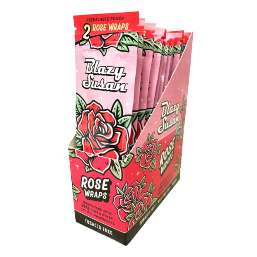 Blazy Susan Rose Wraps - 2 Pack Tobacco Free Blunt Wraps