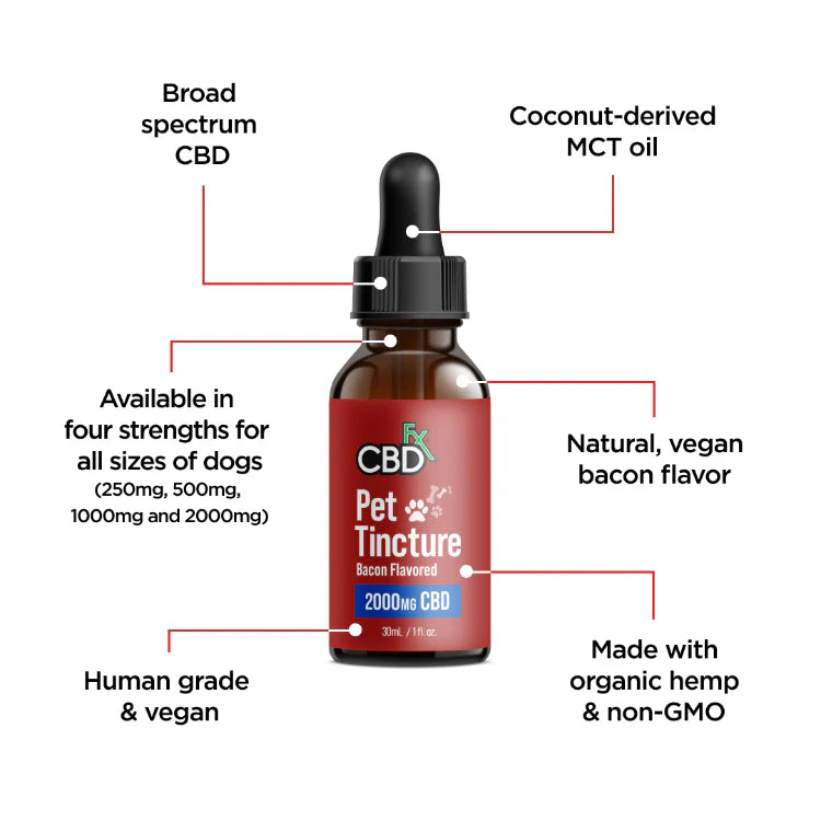 CBD FX Dog Tincture | 500mg, 1000mg or 2000mg
