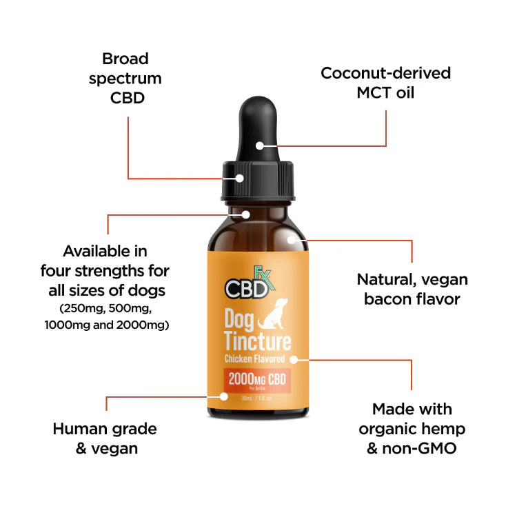 CBD FX Dog Tincture | 500mg, 1000mg or 2000mg