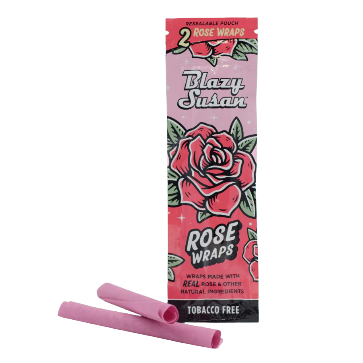 Blazy Susan Rose Wraps - 2 Pack Tobacco Free Blunt Wraps